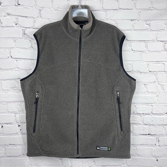 REI Zip Up Polartec Fleece Vest Sz L - Picture 1 of 11